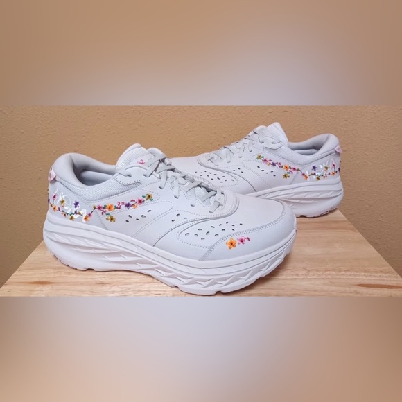 HOKA Bondi L 'Vibrant Bloom' Nimbus Cloud Nimbus Cloud Running Shoes men 14 w 15 - Picture 4 of 8